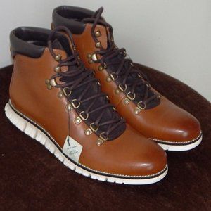 NEW Men's Cole Haan ZEROGRAND Water Resistant Hiker C35595 Boots Brown
